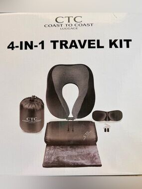 CTC COAST TO COAST Luggage 4-in-1 Travel Kit - Black